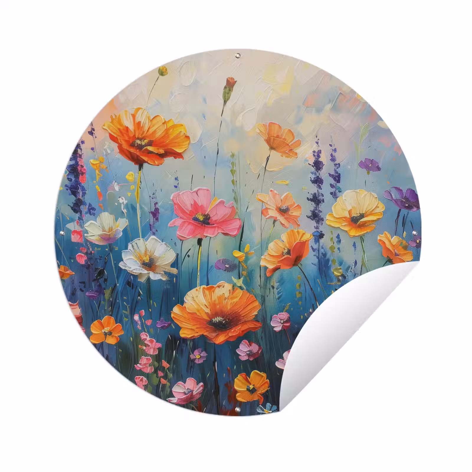 Tuinposter - Bloemen - Natuur - Waterverf - Kunst — 1