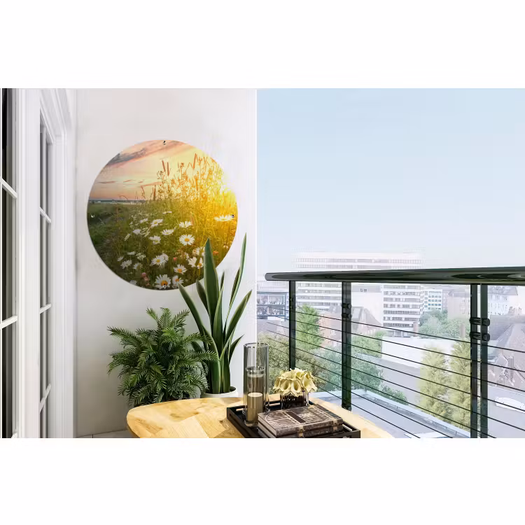 Tuinposter - Bloemen - Madelief - Natuur - Zon - Horizon — 2