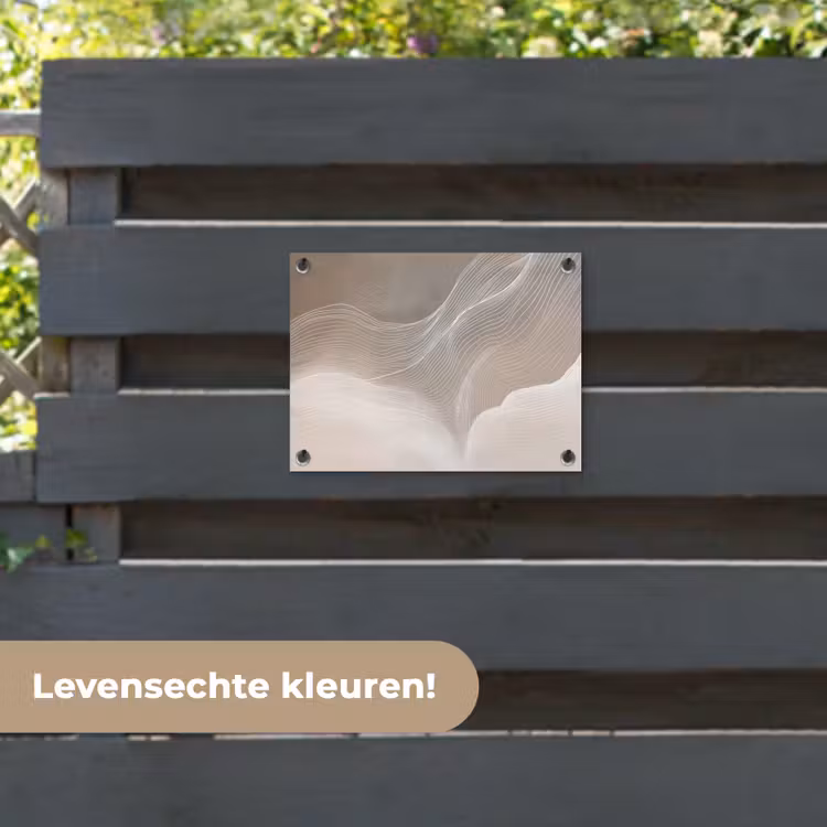 Tuinposter - Golvende lijnen - Luchtstromen - Harmonieus — 6