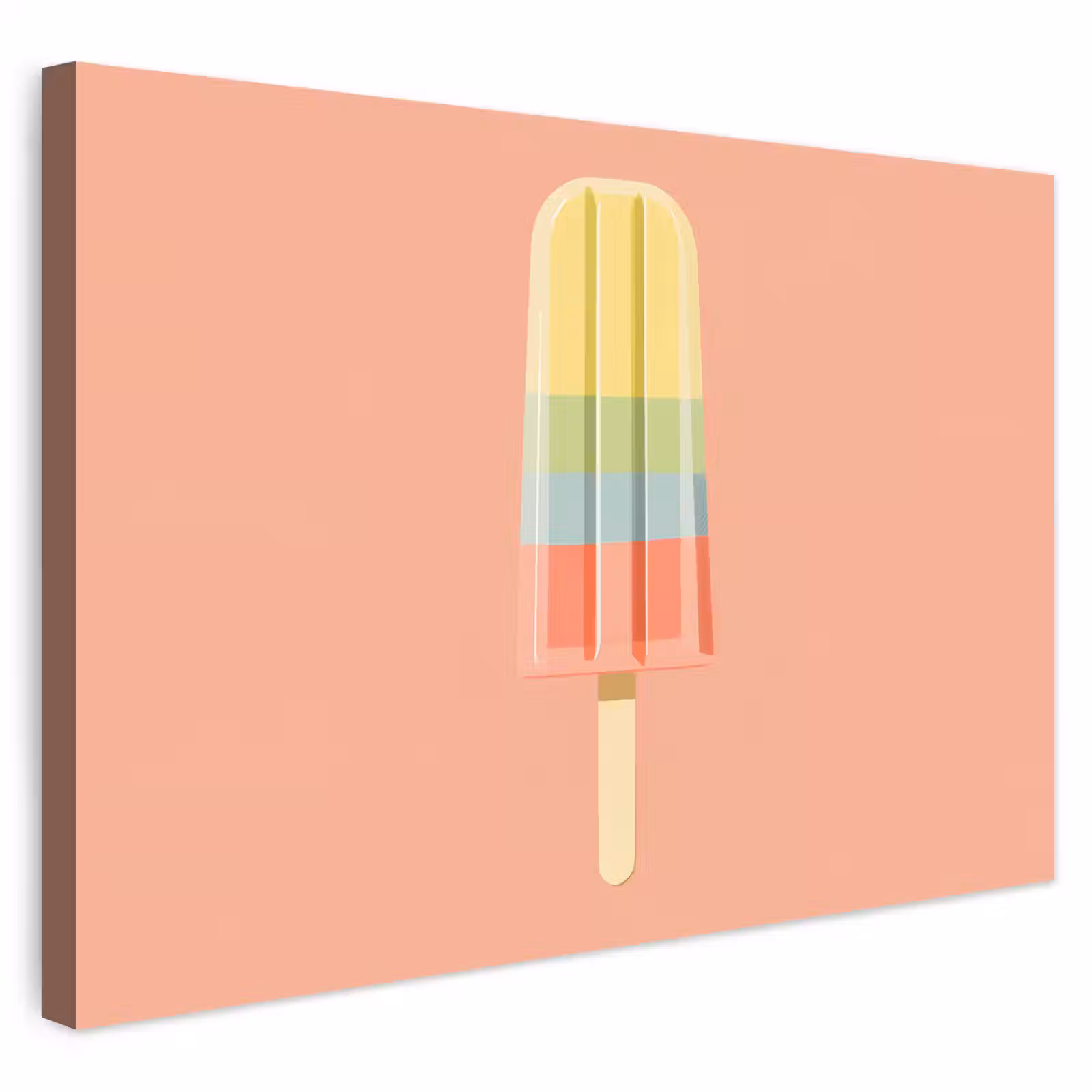 Buiten canvas - Waterijsje - Pasteltinten - Minimalistisch — 1