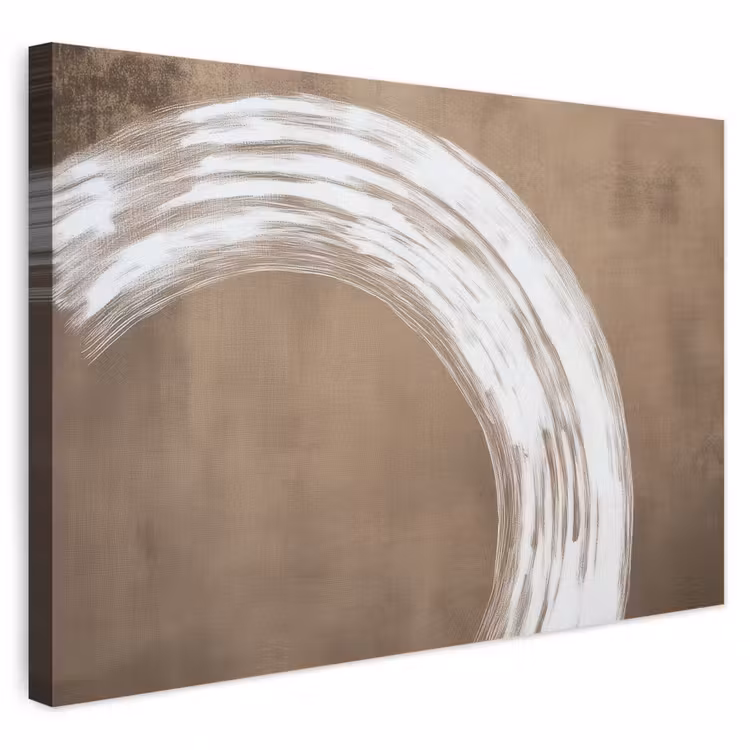 Buiten canvas - Verf - Bruin - Japandi — 1