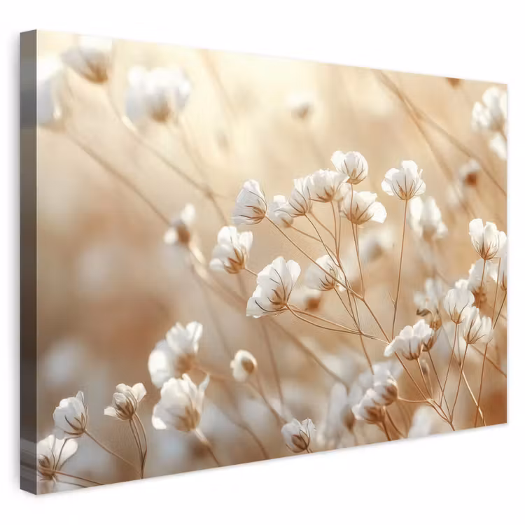 Buiten canvas - Wilde - Bloemen - Wit — 1