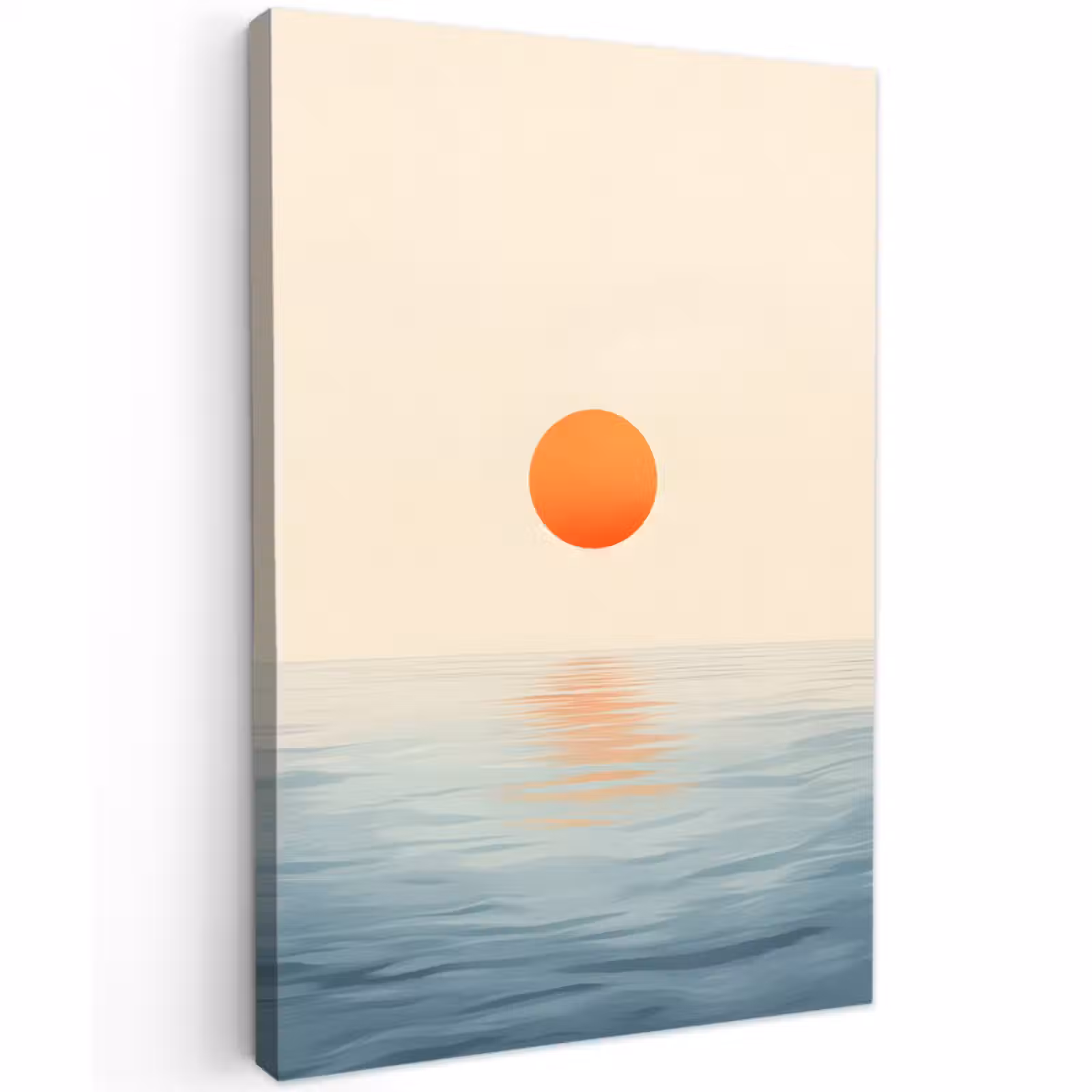 Buiten canvas - Zon - Oranje - Zee — 1