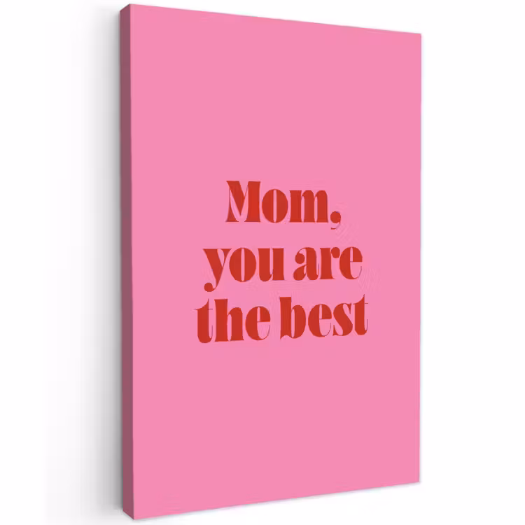 Buiten canvas - Moeder - Boodschap -Roze — 1