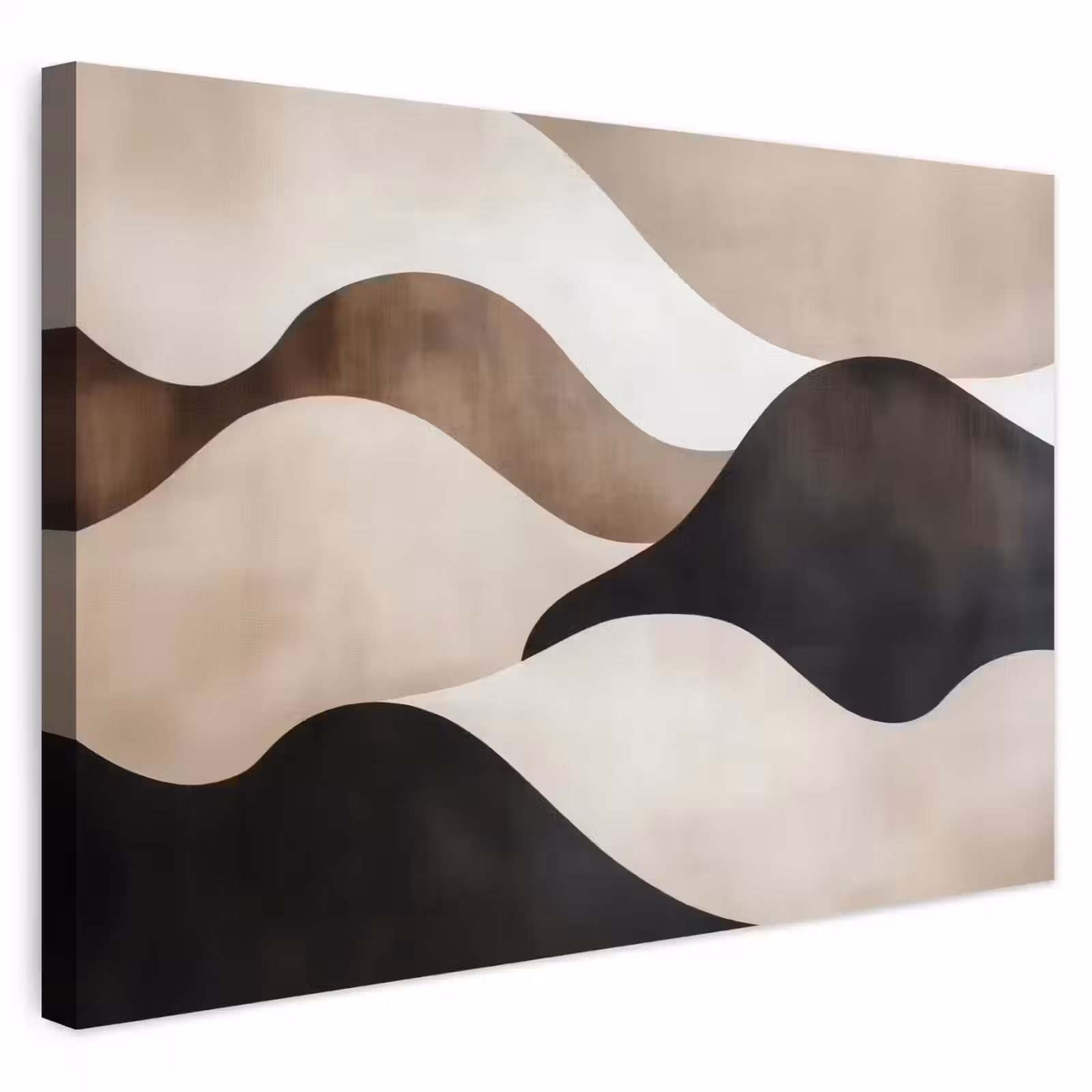 Buiten canvas - Golven - Abstract - Beige — 1