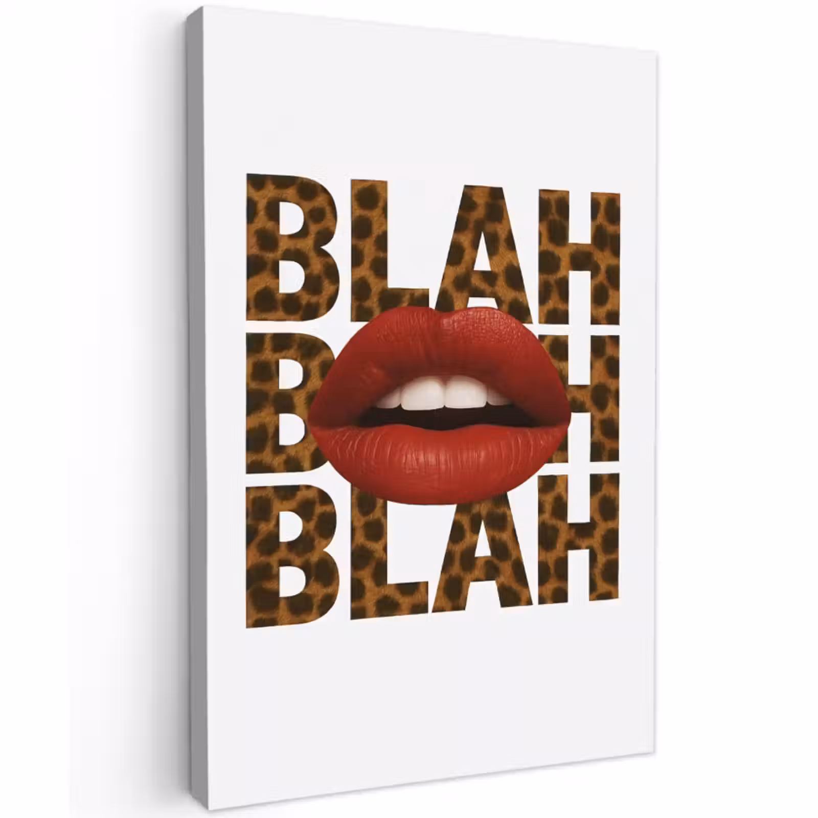 Buiten canvas - Lip - Rood - Quote — 1