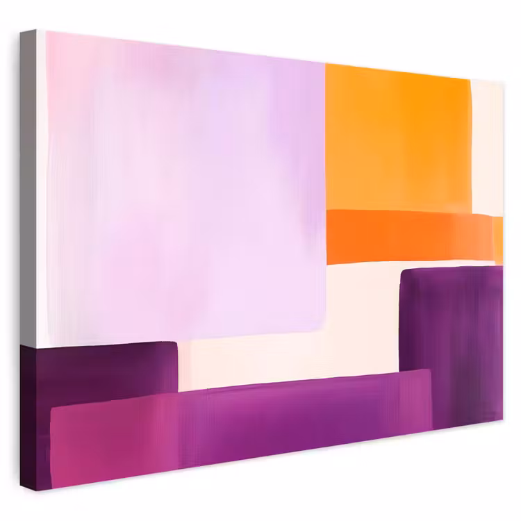 Buiten canvas - Vlakken - Abstract - Rechthoekig - Oranje — 1