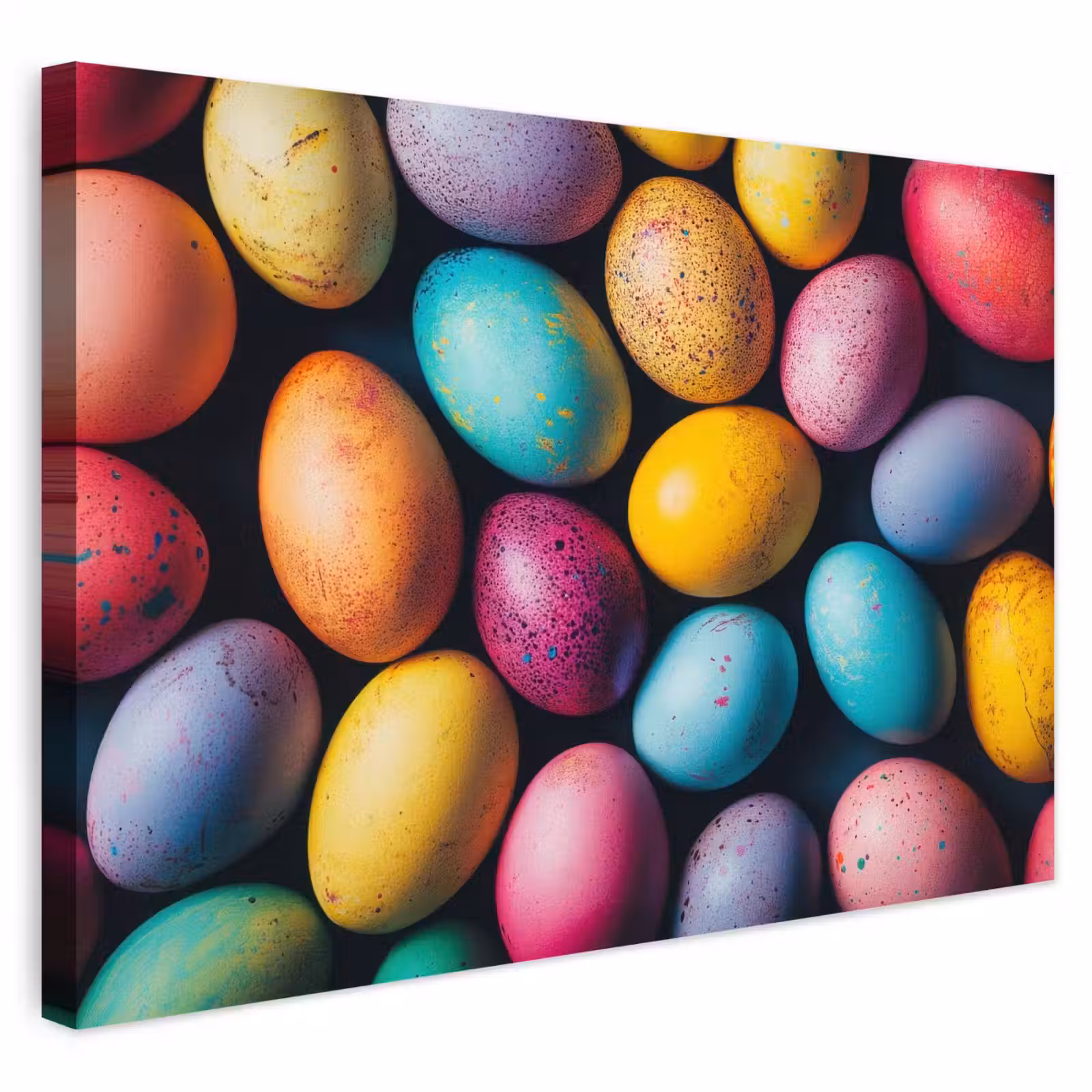 Buiten canvas - Kleurrijk - Paaseitjes - Spetters — 1