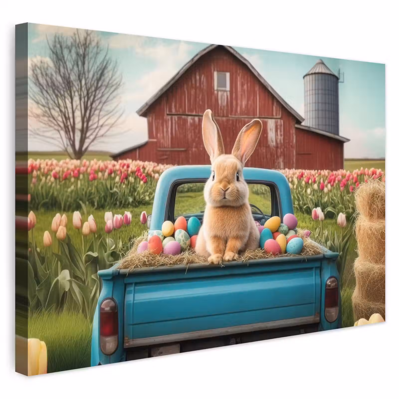 Buiten canvas - Konijn - Boerderij - Eieren — 1