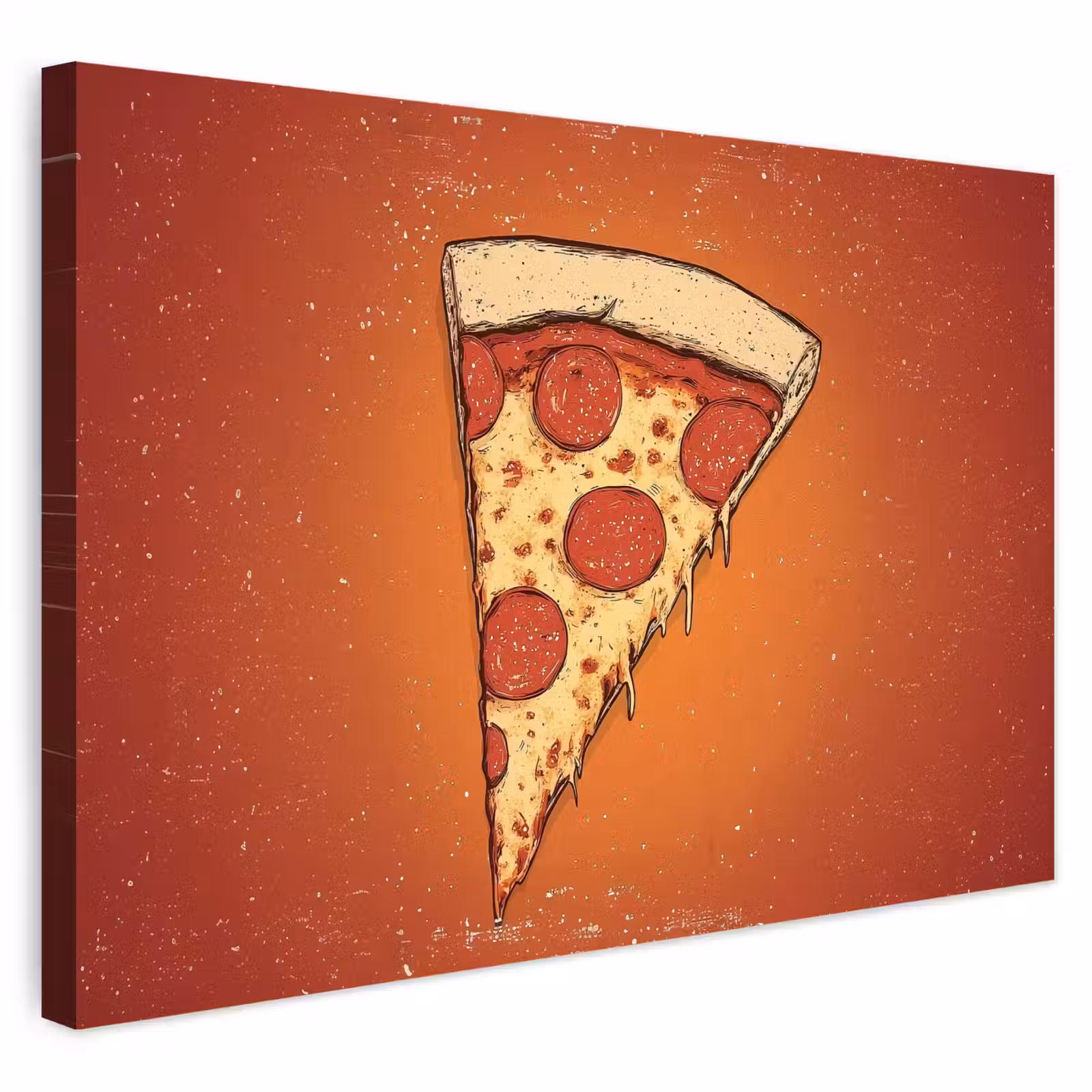 Buiten canvas - Pizza - Kaas - Rood - Pepperoni — 1