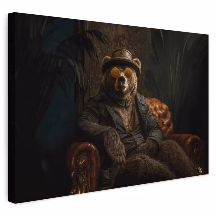Buiten canvas - Beer - Bruin - Pak - Hoed — 1