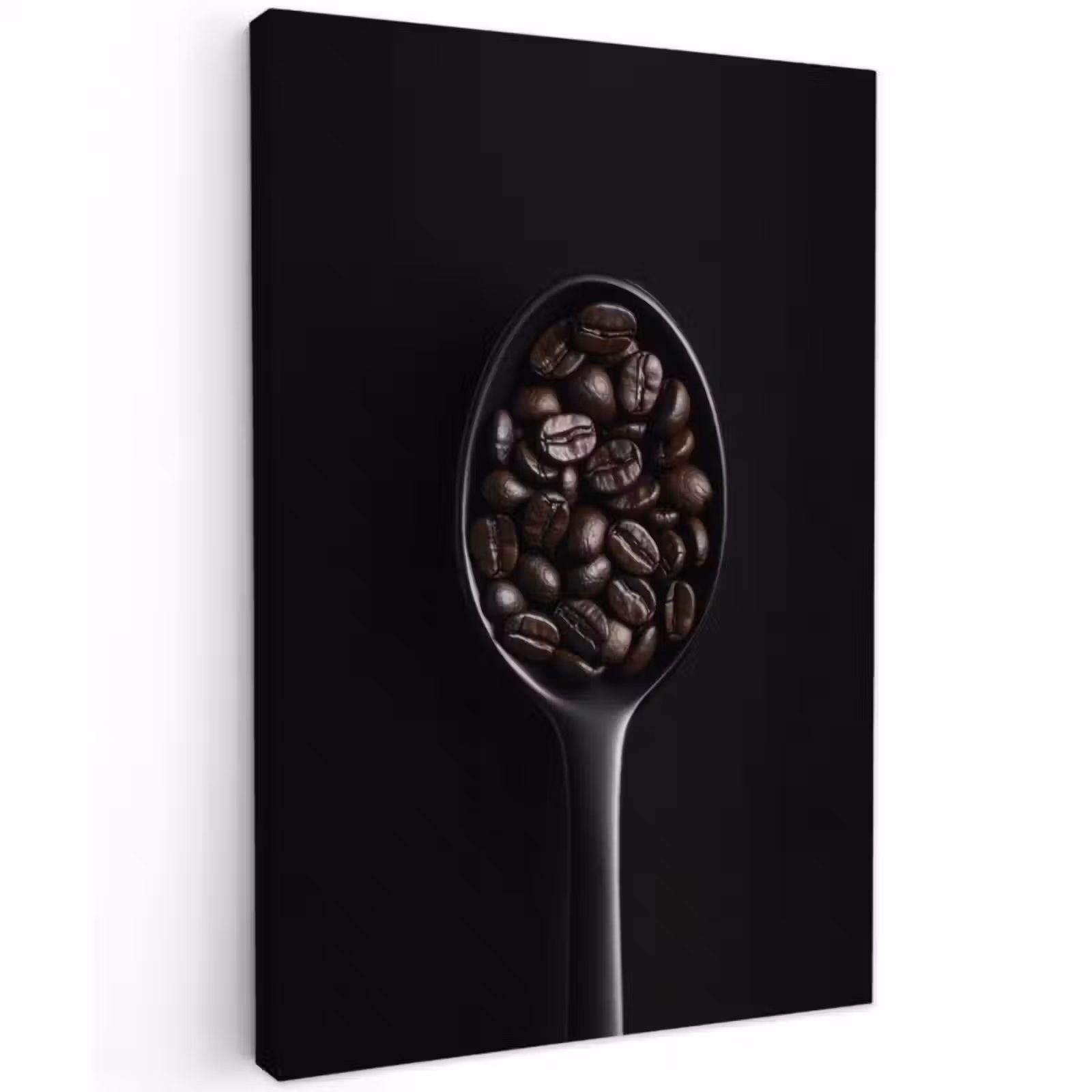Buiten canvas - Koffiebonen - Lepel - Zwart — 1