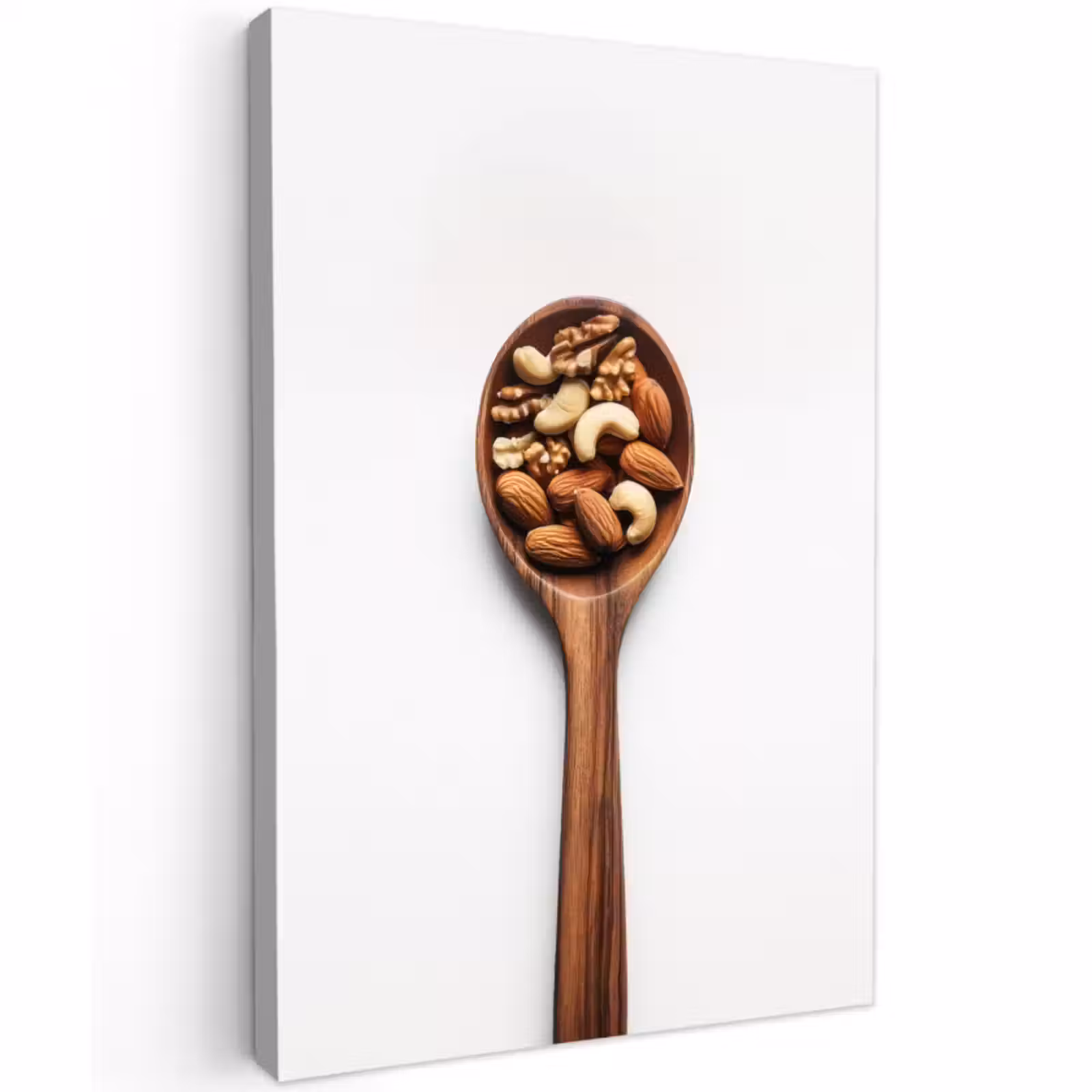 Buiten canvas - Noten - Wit - Hout — 1