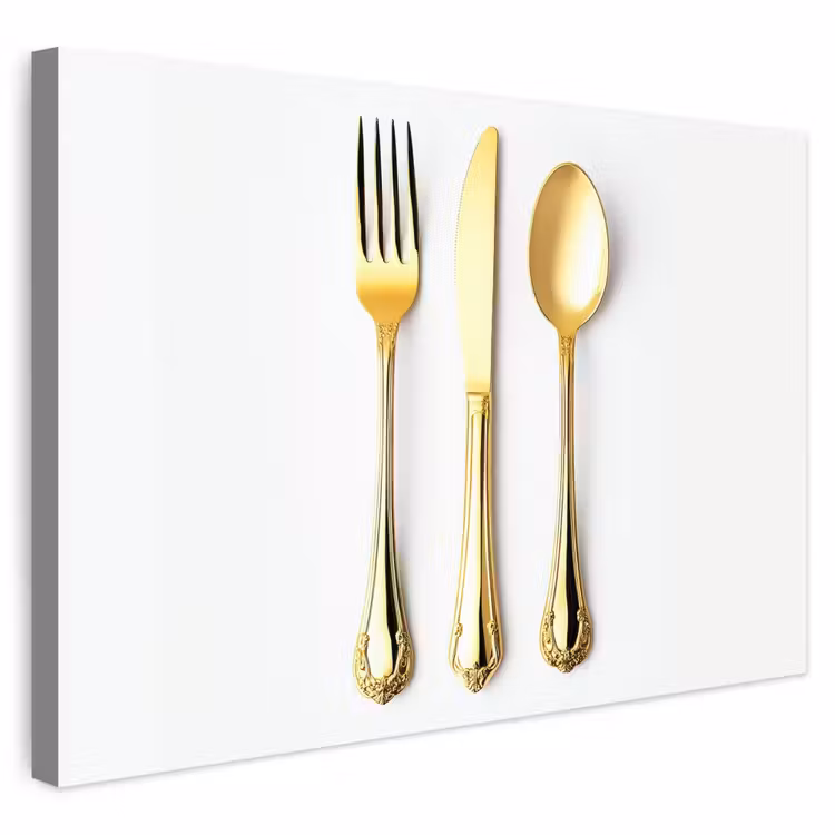 Buiten canvas - Bestek - Goud — 1