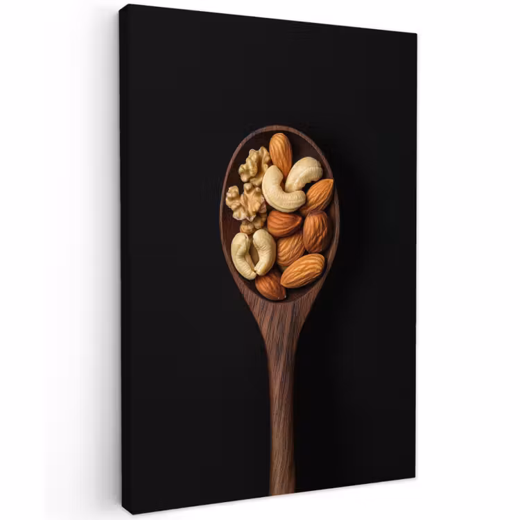 Buiten canvas - Hout - Noten - Zwart — 1