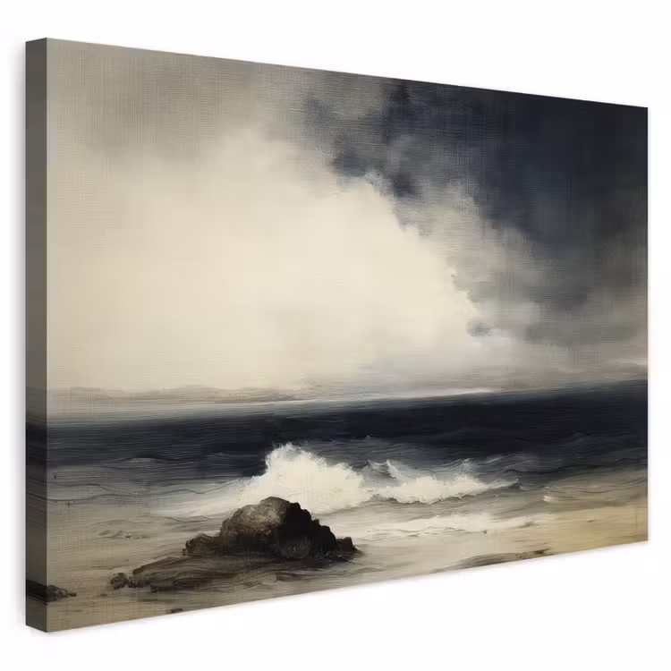 Buiten canvas - Zee - Rotsen - Storm — 1