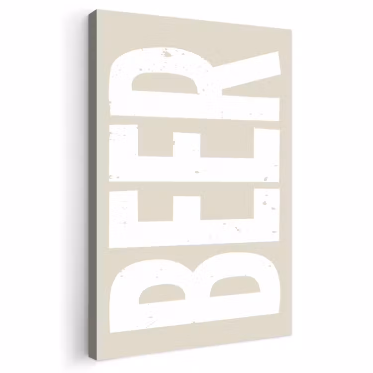 Buiten canvas - Beer - Japandi - Beige - Decoratie — 1
