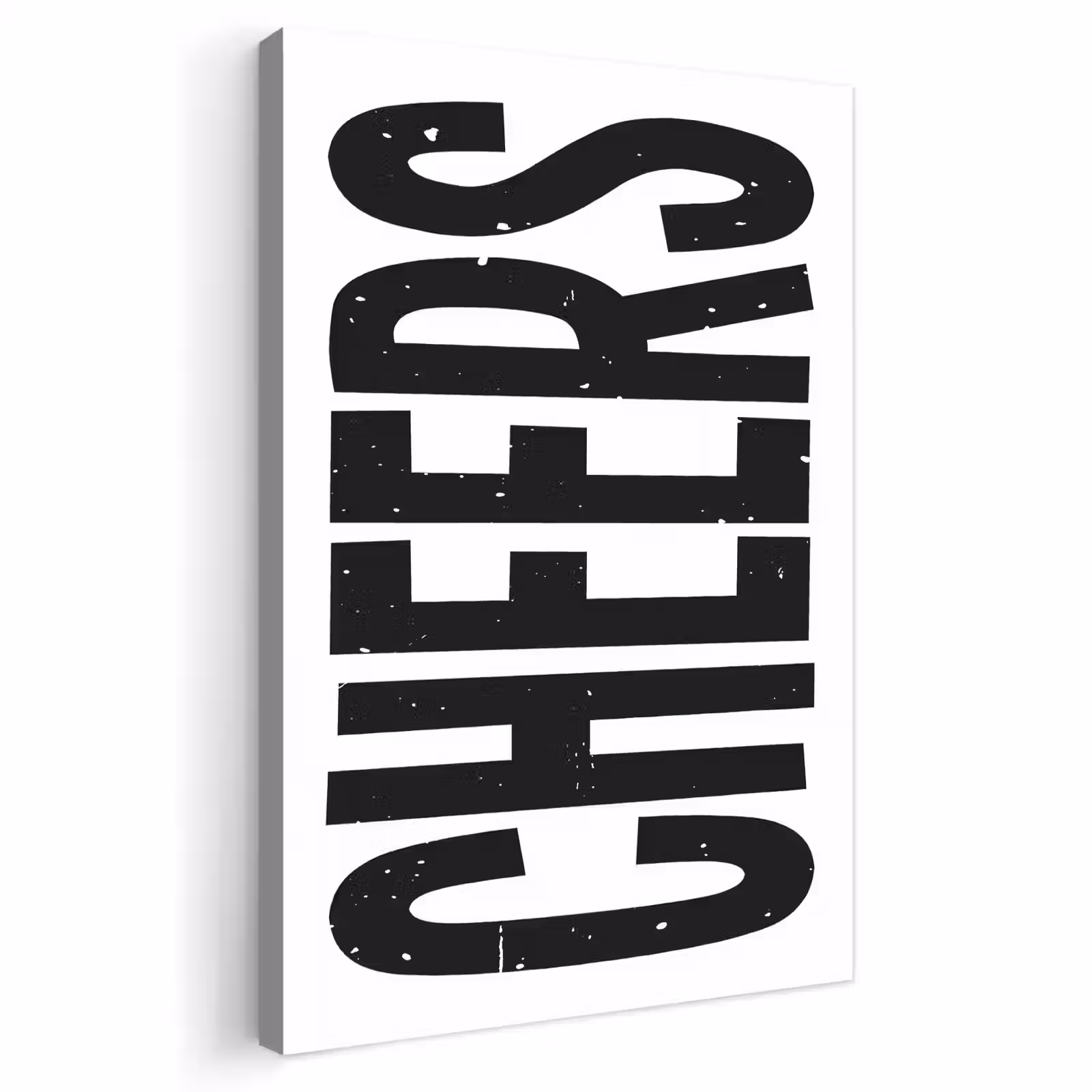 Buiten canvas - Retro - Cheers - Zwart - Decoratie — 1