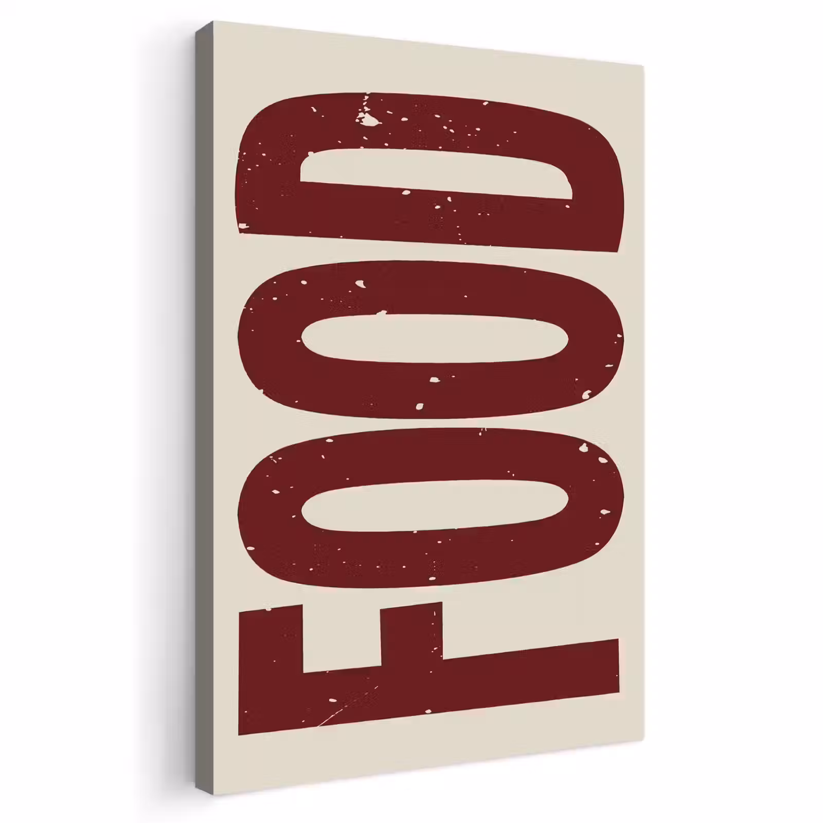 Buiten canvas - Eten - Japandi - Rood - Decoratie — 1