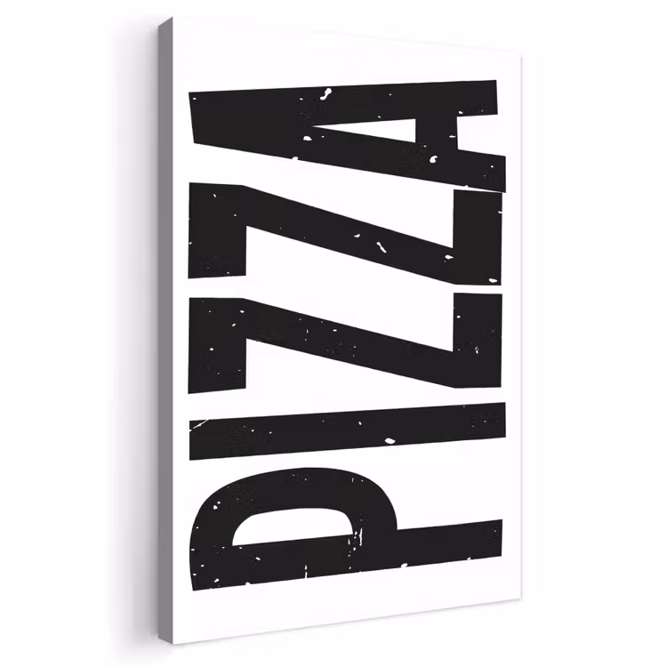 Buiten canvas - Pizza - Japandi - Decoratie - Vintage — 1