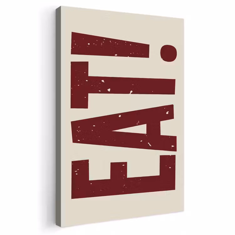 Buiten canvas - Red - Eten - Vintage - Decoratie — 1