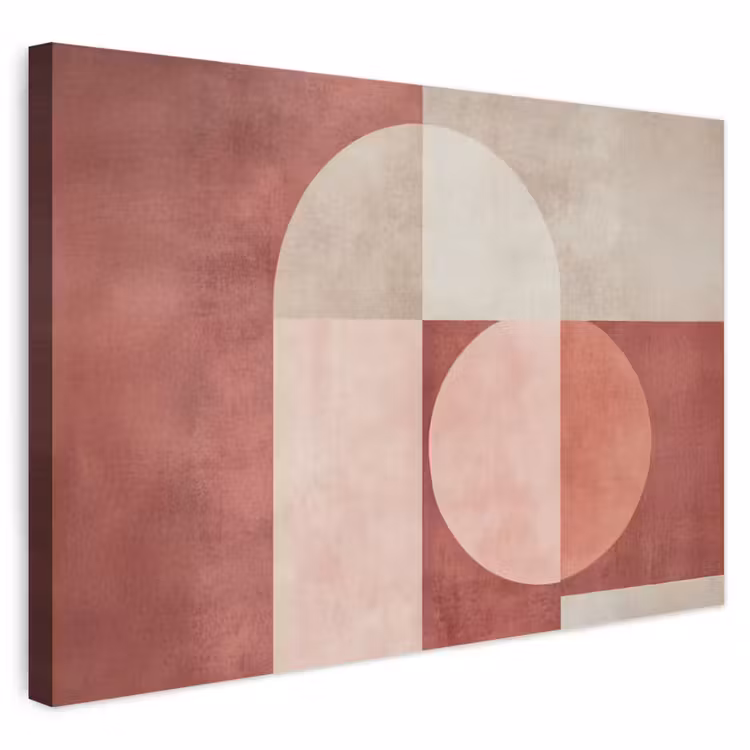 Buiten canvas - Figuren - Abstract - Roze — 1