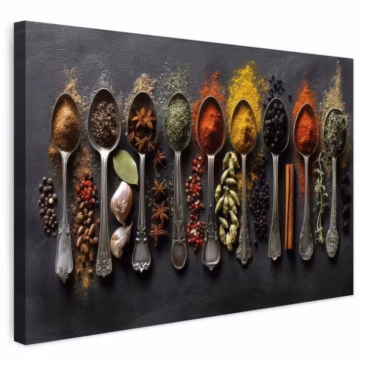 Buiten canvas - Lepels - Specerijen - Kaneel - Chili — 1