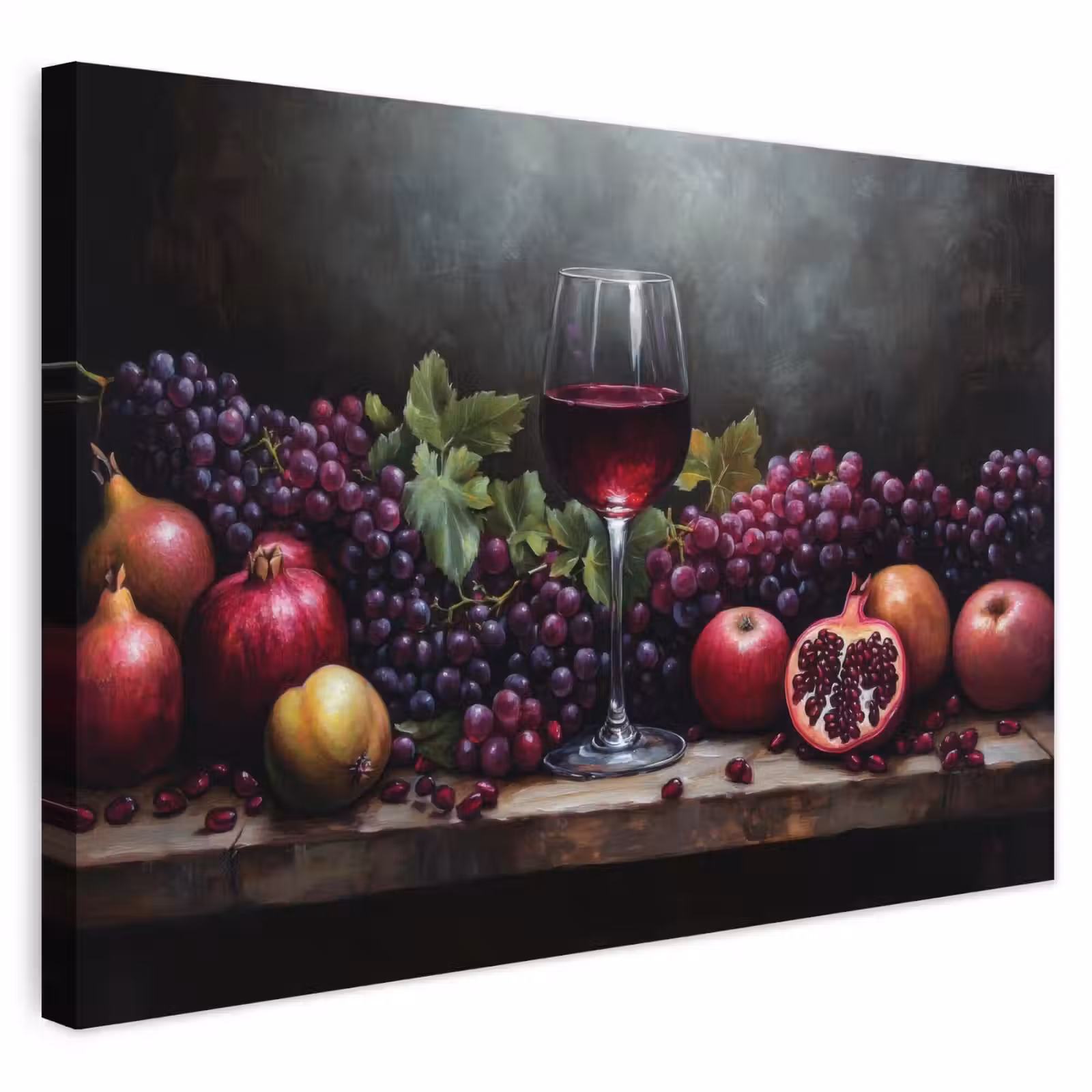 Buiten canvas - Wijn - Fruit - Stilleven — 1