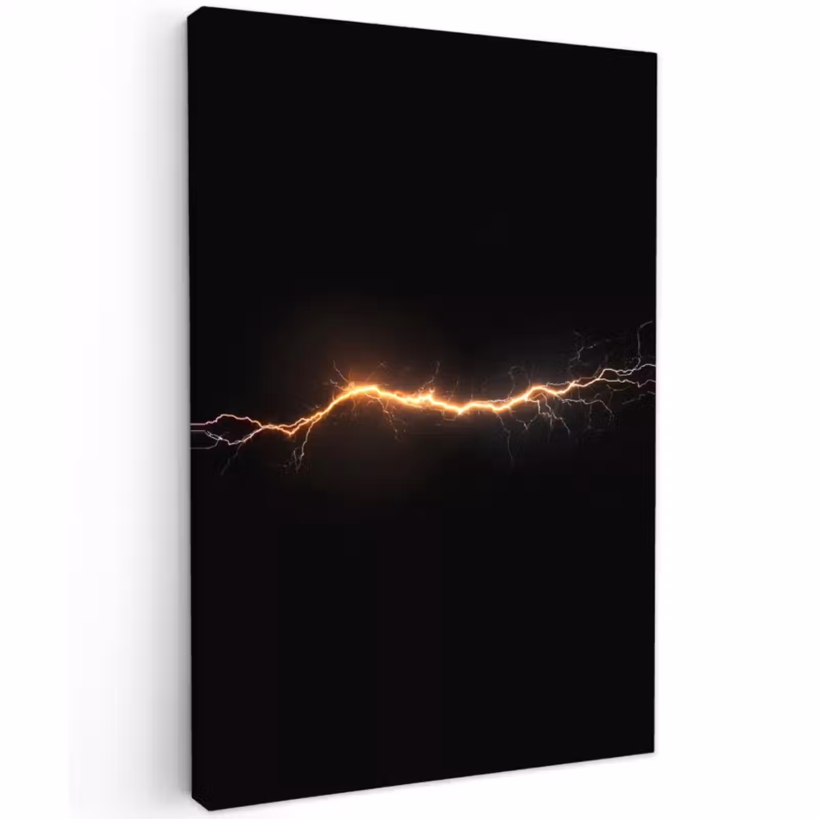 Buiten canvas - Gaming - Oranje - Bliksemflits - Licht — 1