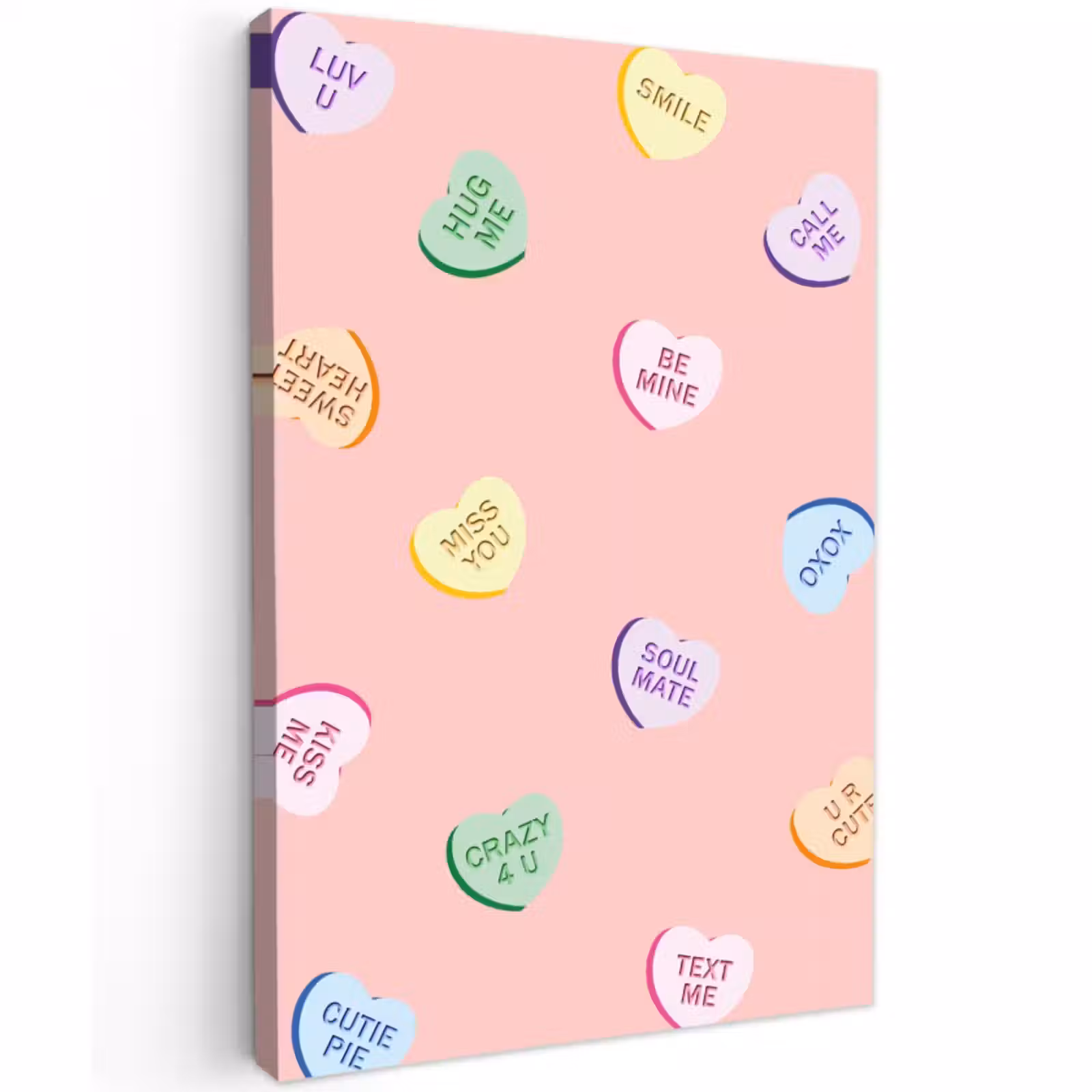 Buiten canvas - Hart - Snoep - Pastel - Tekst — 1