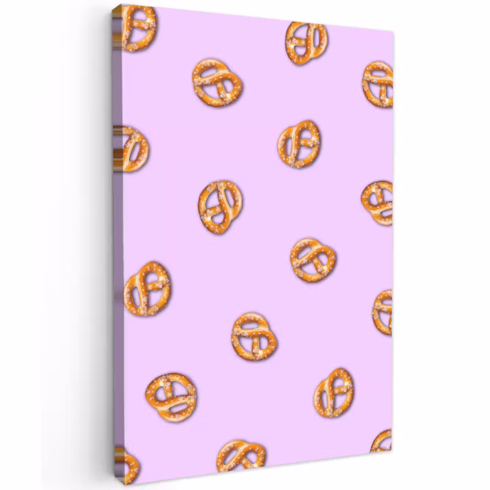 Buiten canvas - Pretzels - Eten - Paars — 1