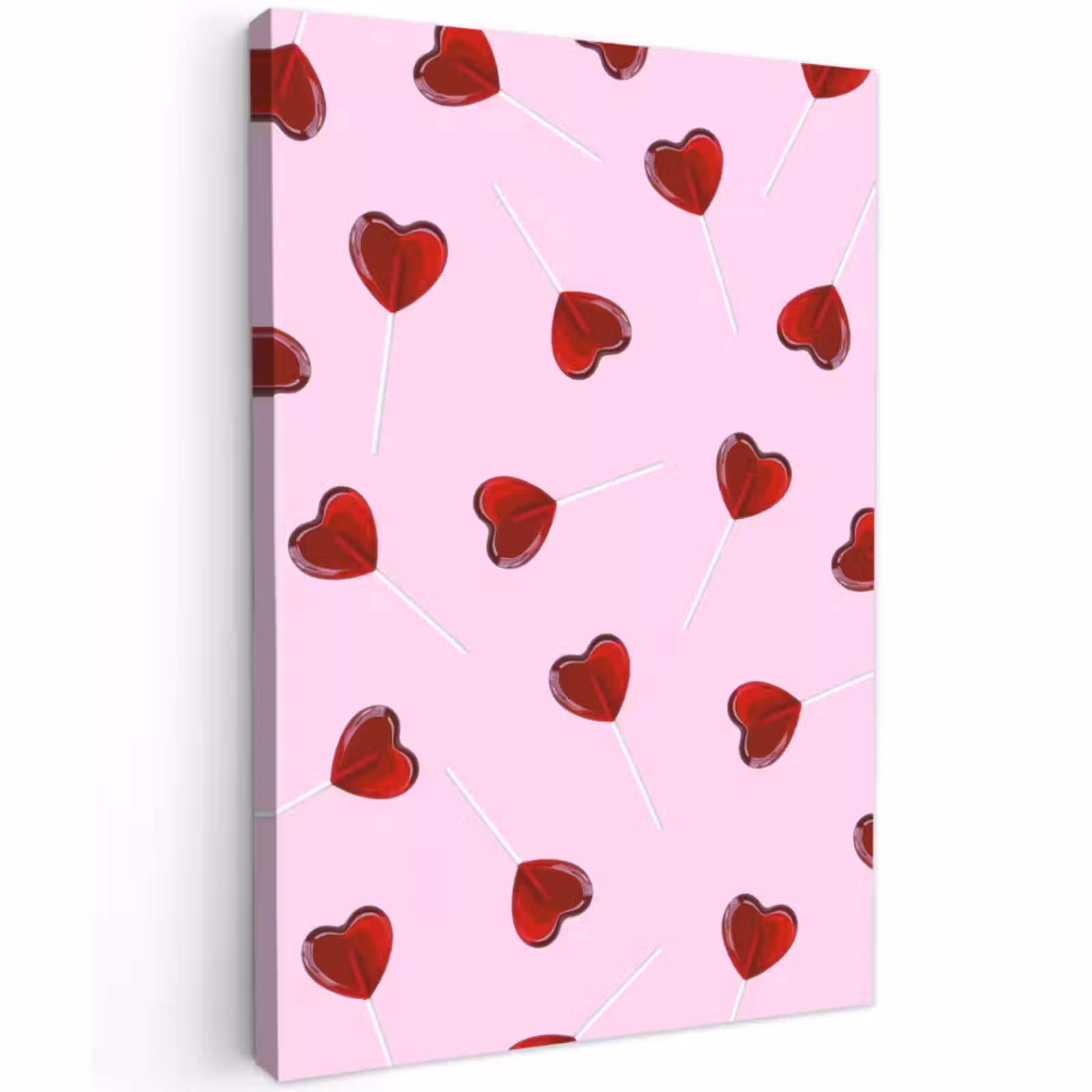 Buiten canvas - Roze - Hart - Lolly - Snoep — 1