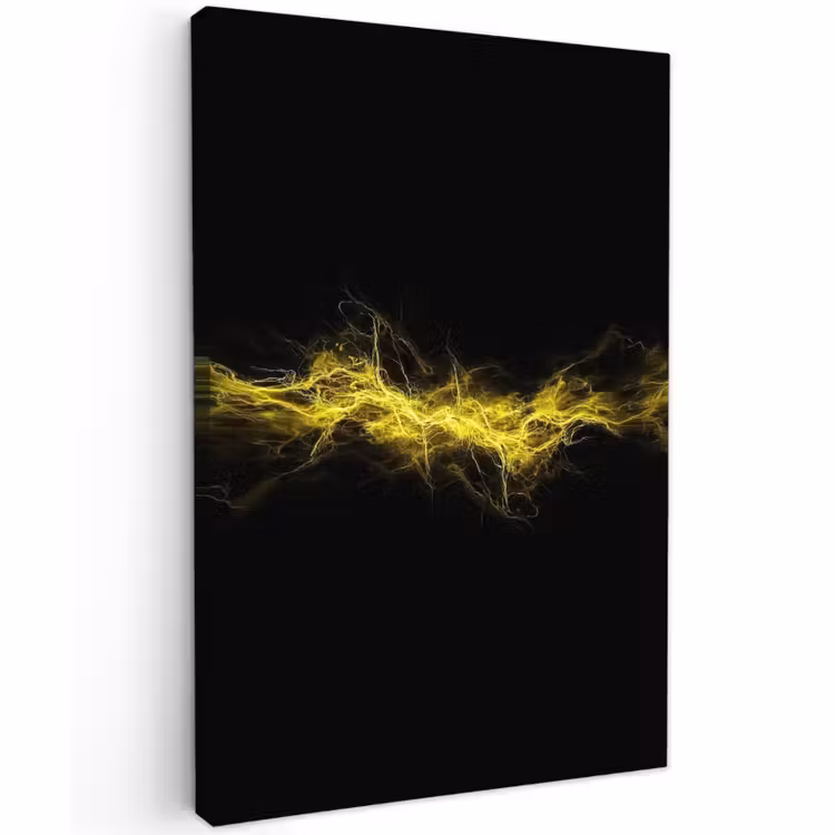 Buiten canvas - Gaming - Elektriciteit - Geel - Energie — 1