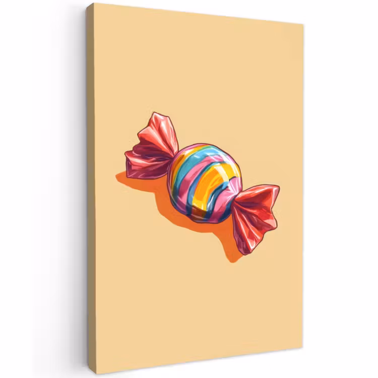 Buiten canvas - Geel - Snoep - Kleur — 1