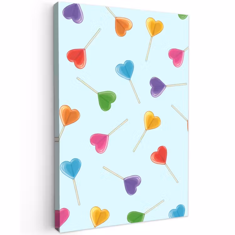 Buiten canvas - Lolly - Regenboog - Snoep — 1