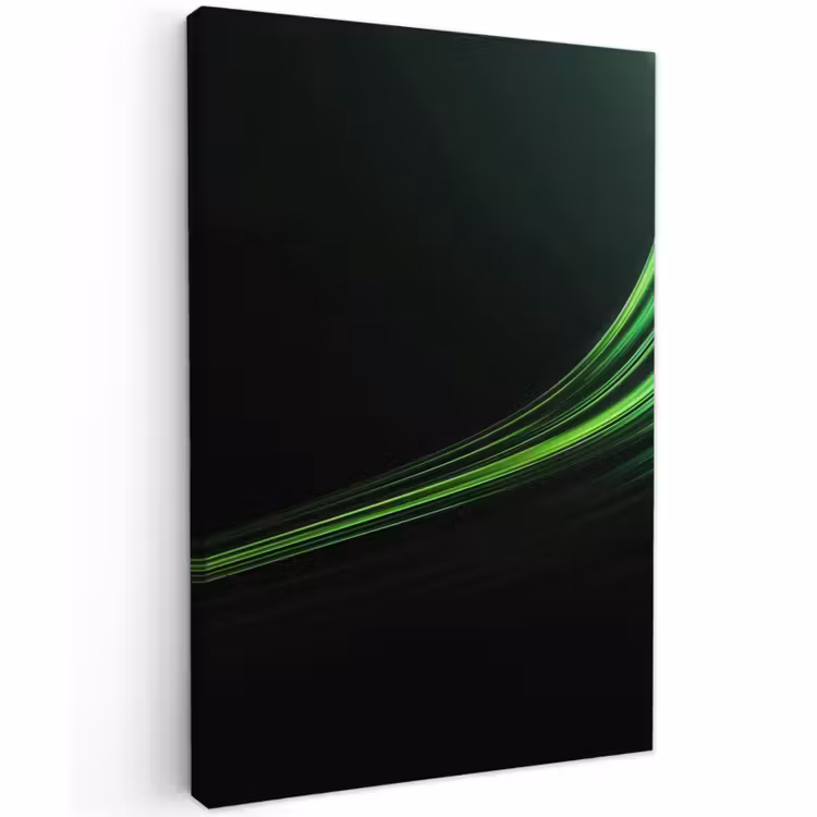 Buiten canvas - Gaming - Lijnen - Boog - Groen — 1