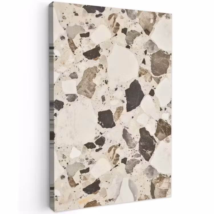 Buiten canvas - Neutral - Stenen - Decoratie - Terrazzo — 1