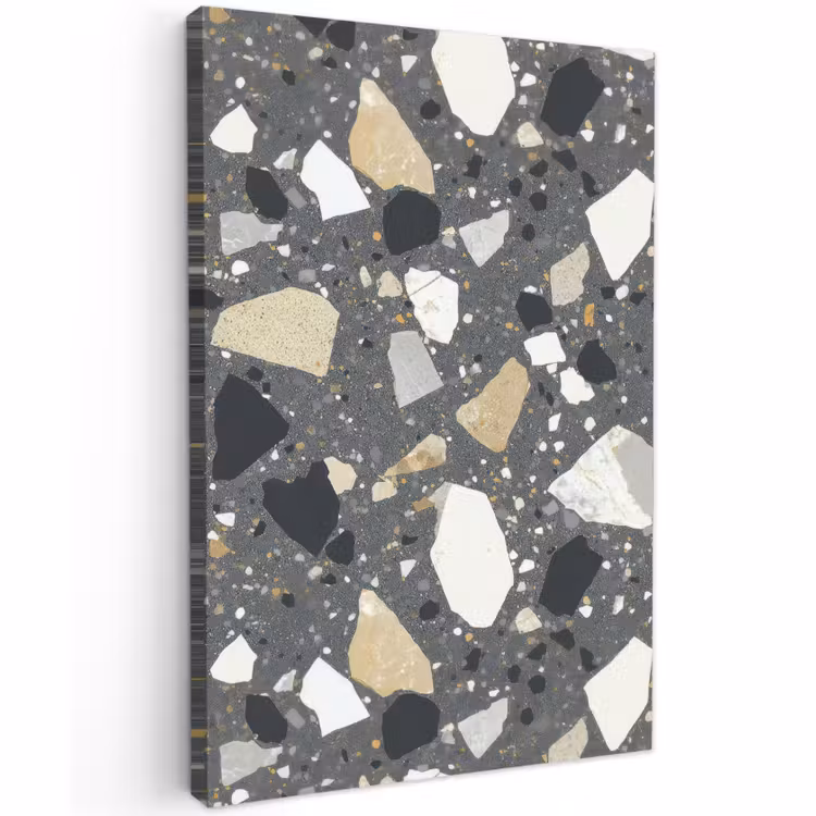 Buiten canvas - Terrazzo - Decoratie - Interieur - Stenen — 1