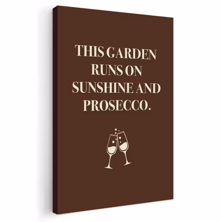 Buiten canvas - Bruin - Zomer - Quote - Drinken — 1