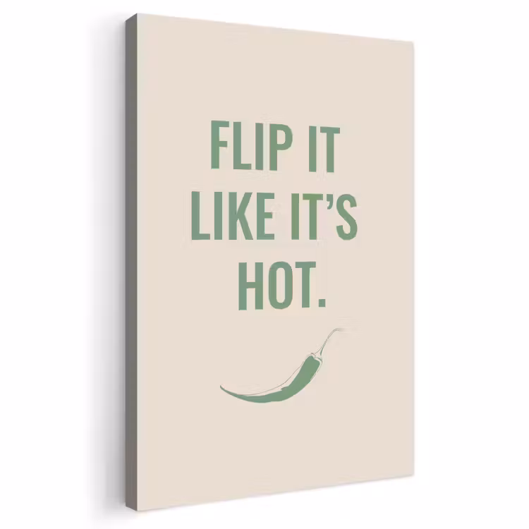 Buiten canvas - Groen - Quote - Zomer - Chilipeper — 1