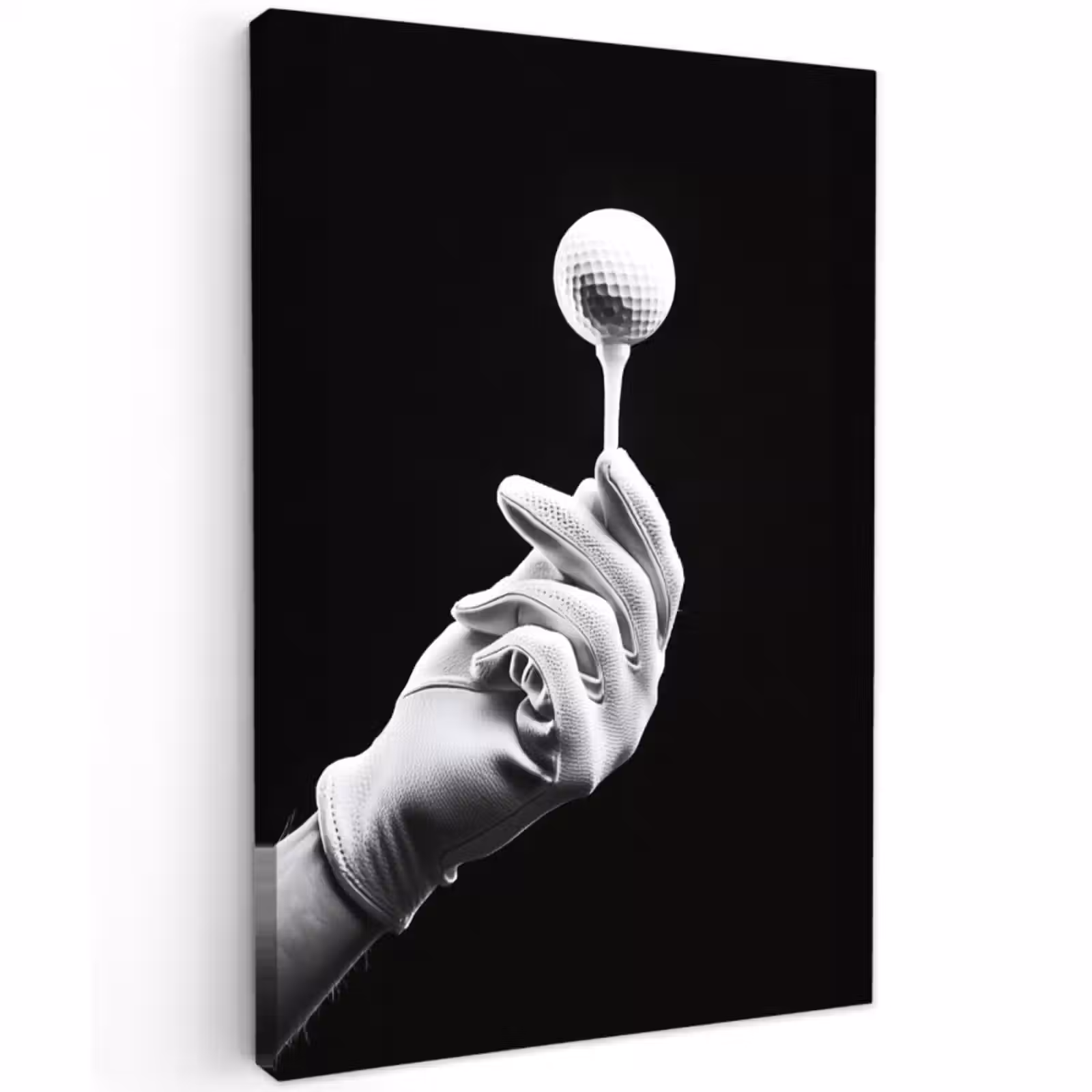 Buiten canvas - Golfbal - Zwart - Wit — 1