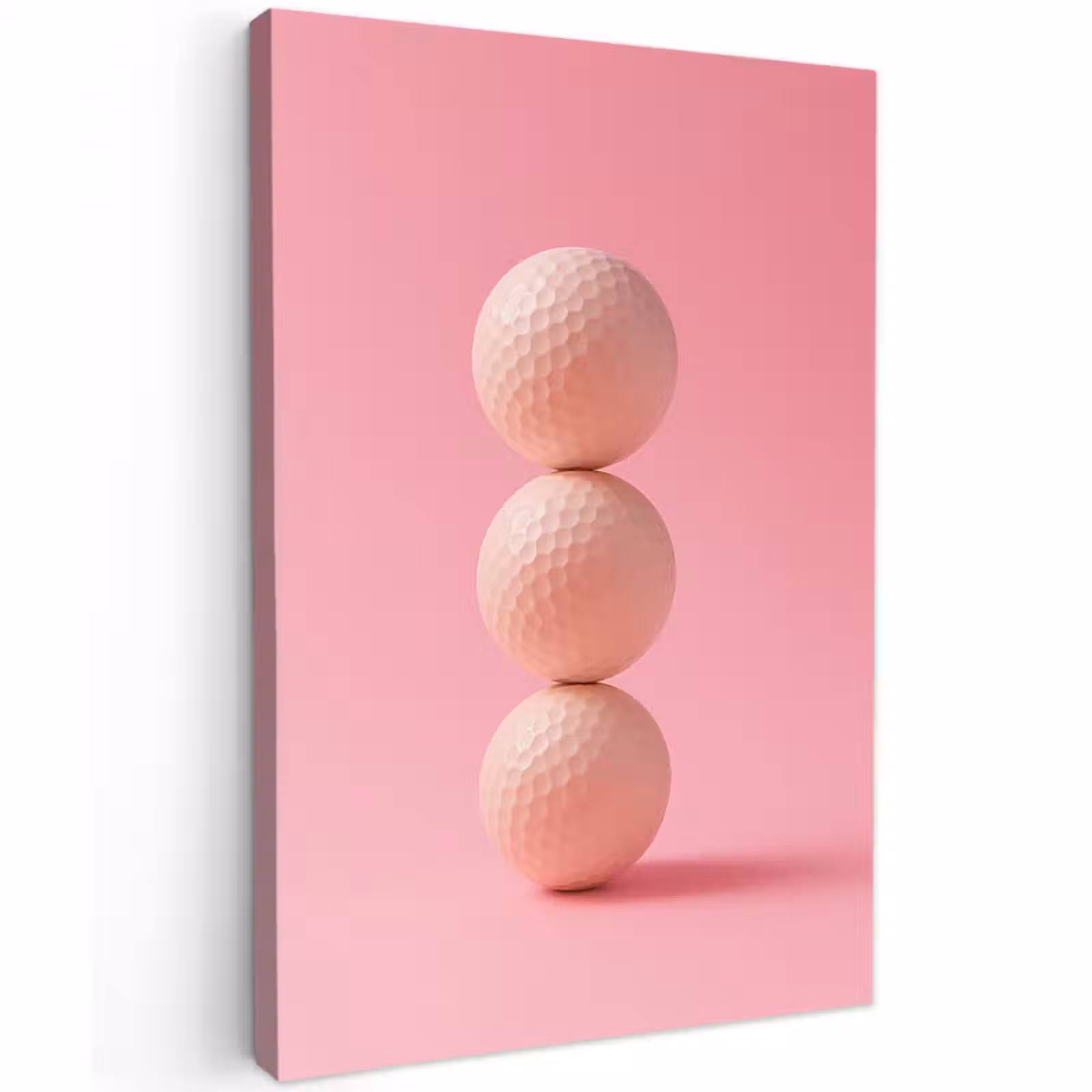 Buiten canvas - Golfballen - Roze - Drie — 1