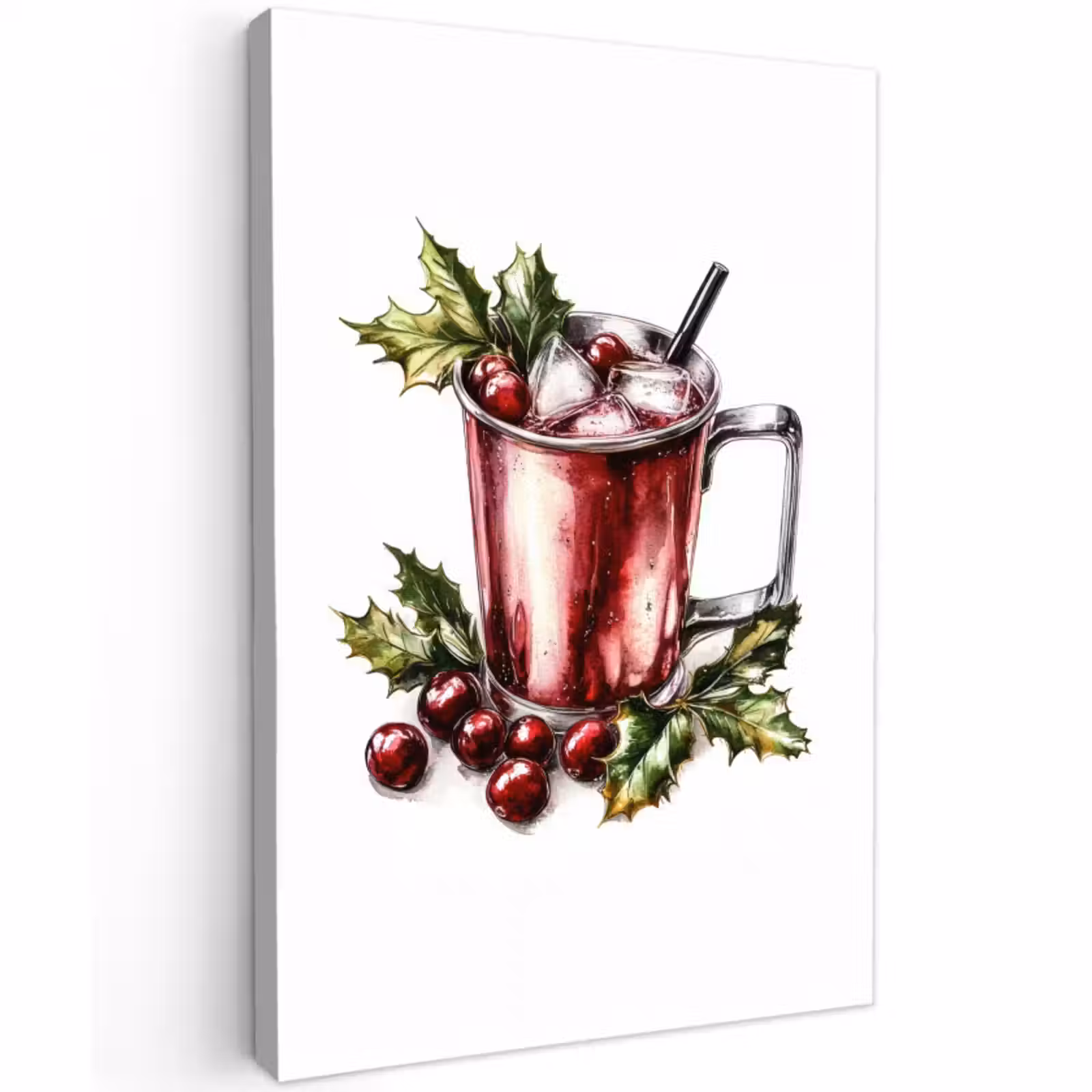 Buiten canvas - Drank - Winter - Cocktail - Rood — 1