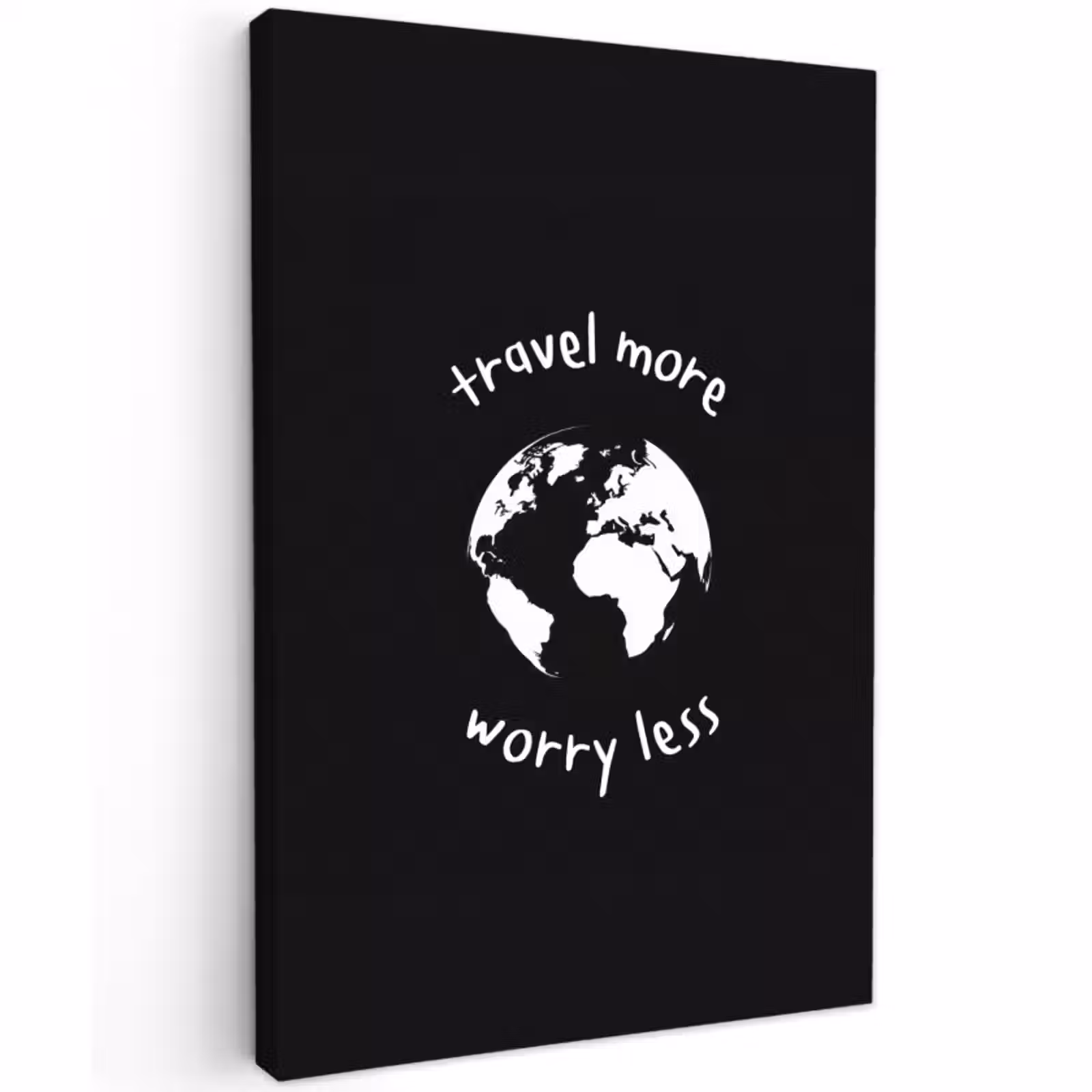 Buiten canvas - Illustratie - Zwart - Planeet - Quote — 1