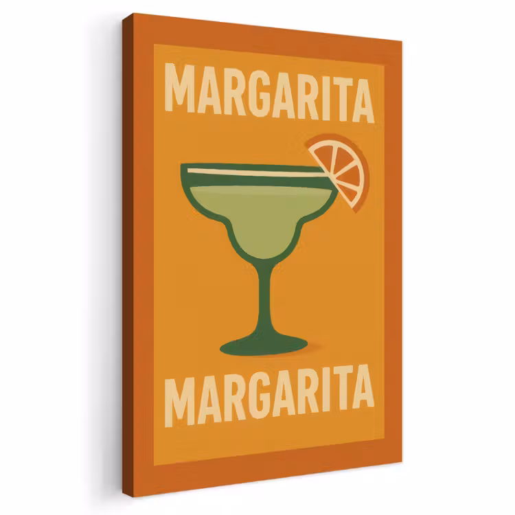 Buiten canvas - Illustratie - Margarita - Sinaasappelschijf - Oranje — 1