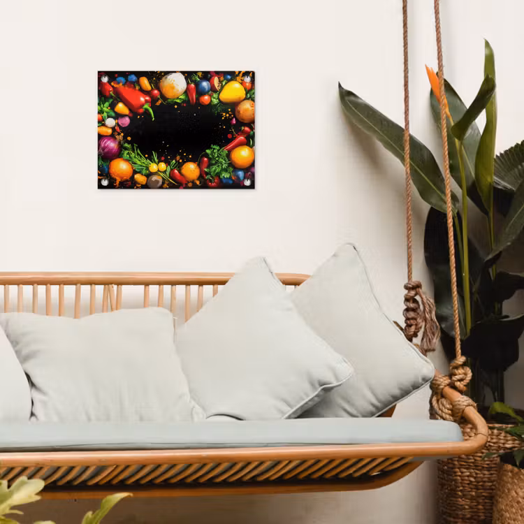 Tuinposter - Groente - Graffiti - Kleurrijk - Koken - Abstract — 4
