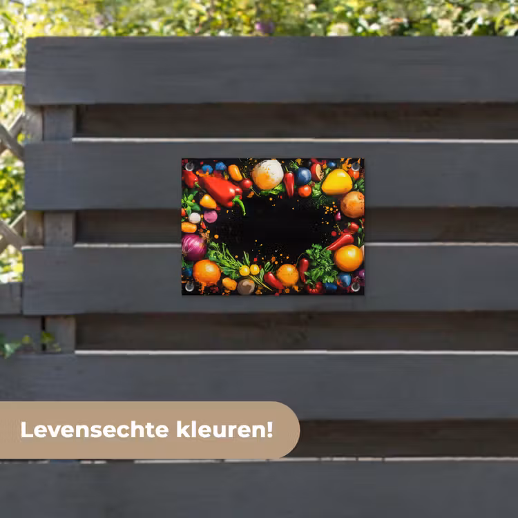 Tuinposter - Groente - Graffiti - Kleurrijk - Koken - Abstract — 6
