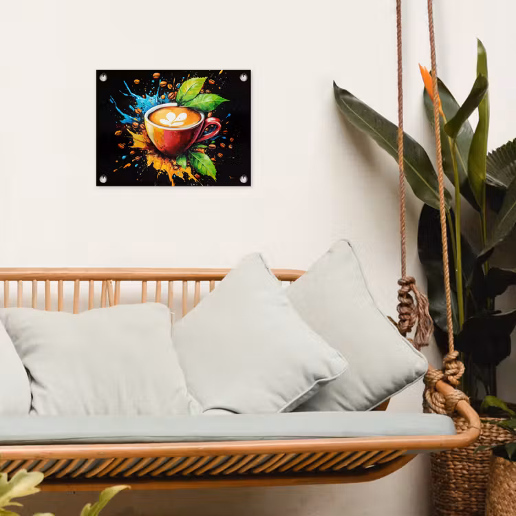 Tuinposter - Koffie - Graffiti - Drinken - Abstract — 4