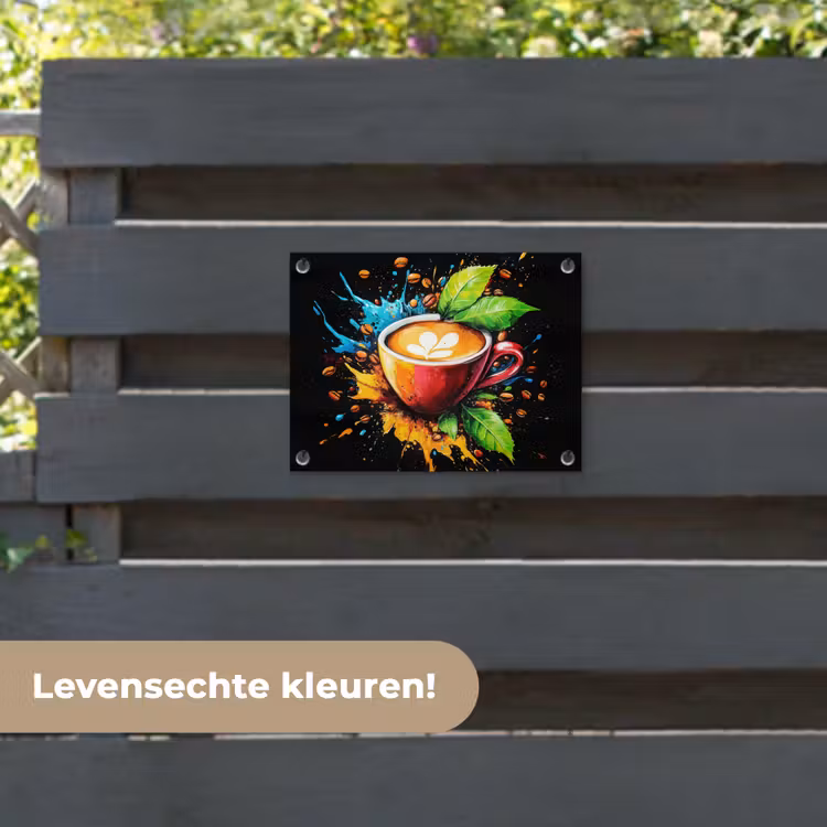Tuinposter - Koffie - Graffiti - Drinken - Abstract — 6
