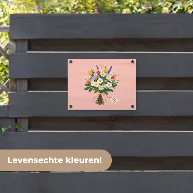 Tuinposter - Bloemen - Lint - Kaartje — 6